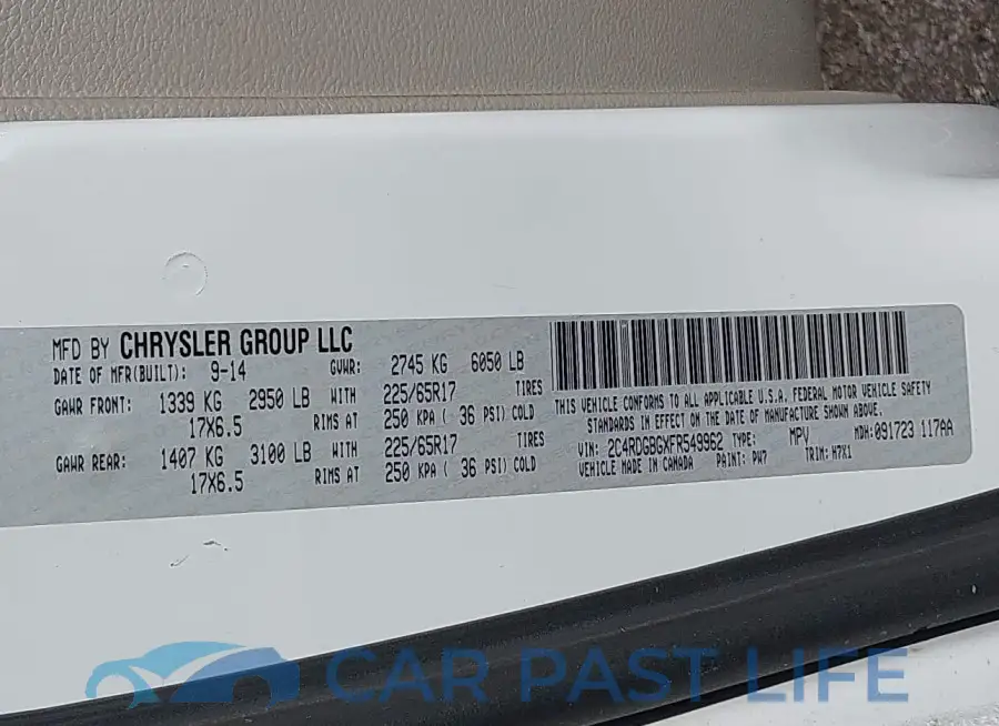 2C4RDGBGXFR549962# 9