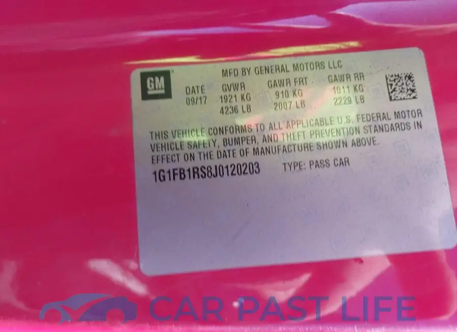 1G1FB1RS8J0120203# 9