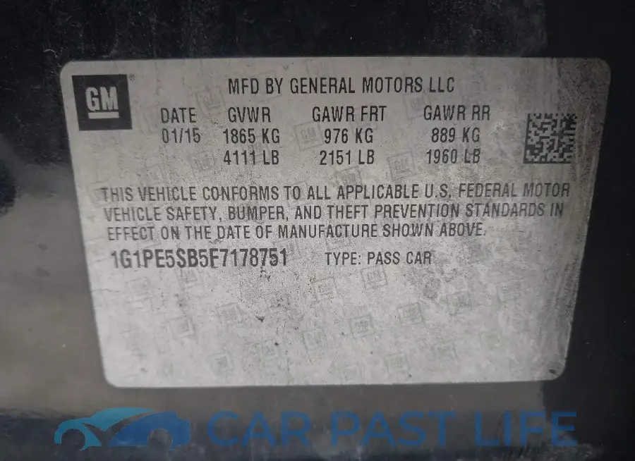 1G1PE5SB5F7178751# 9