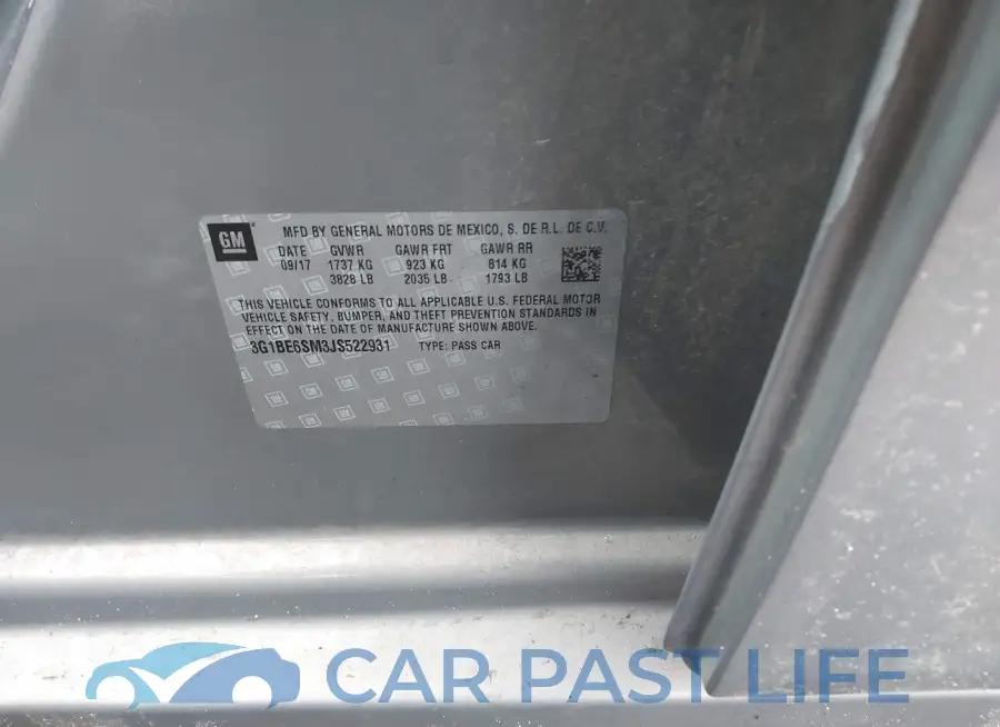 3G1BE6SM3JS522931# 9