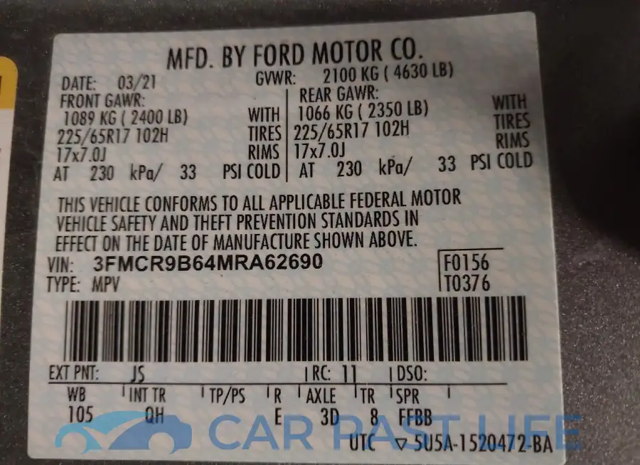 3FMCR9B64MRA62690# 9