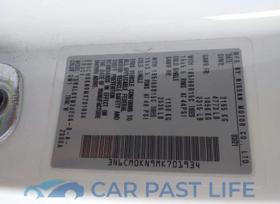 3N6CM0KN9MK701934# 9