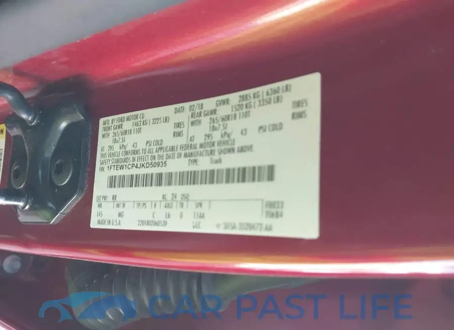 1FTEW1CP4JKD50935# 9