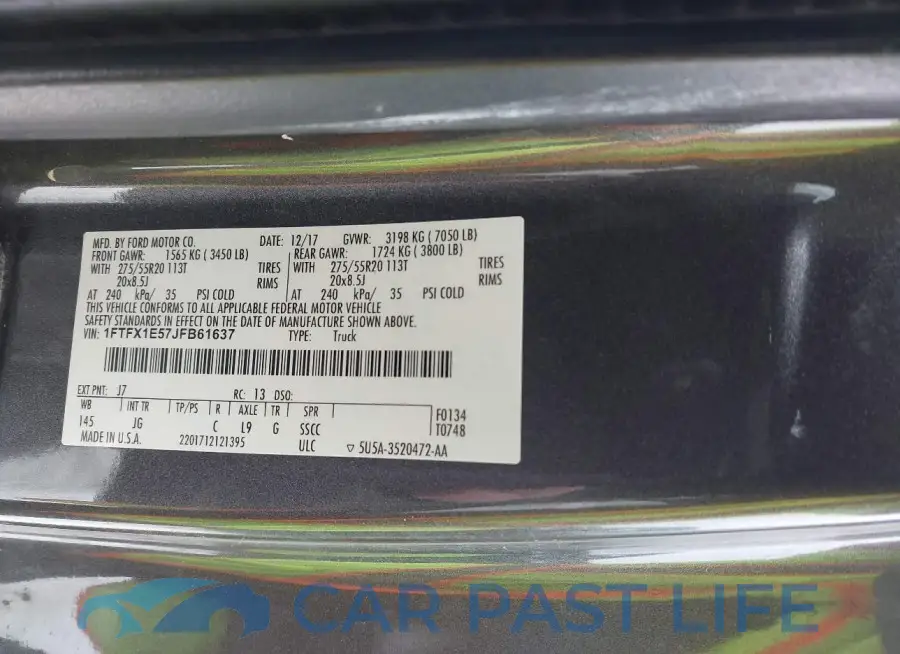 1FTFX1E57JFB61637# 9