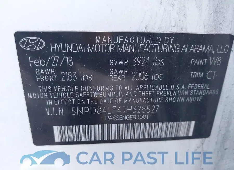 5NPD84LF4JH328527# 9