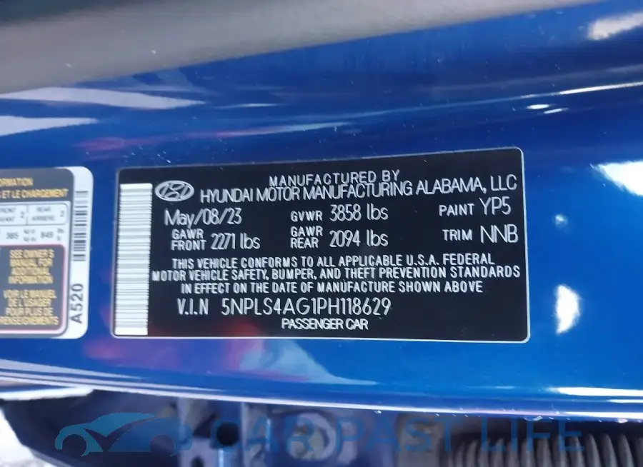 5NPLS4AG1PH118629# 9