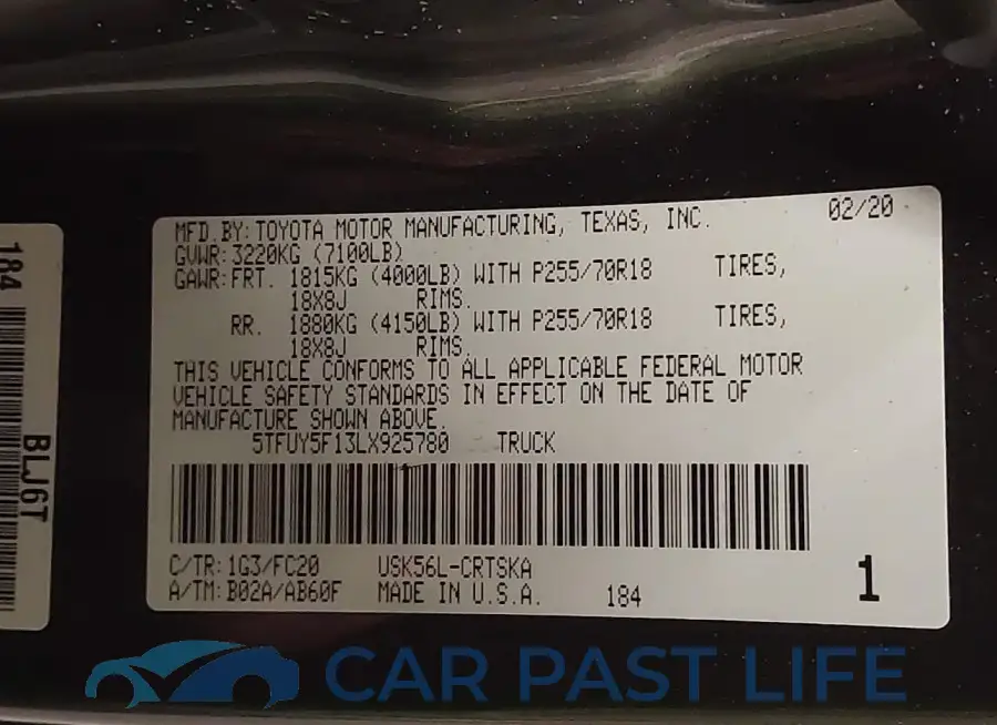 5TFUY5F13LX925780# 9