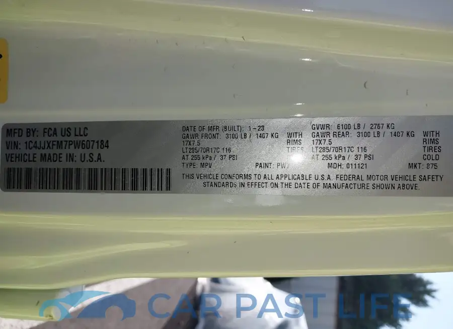 1C4JJXFM7PW607184# 9