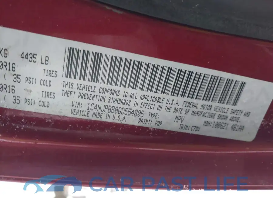 1C4NJPBB0GD554605# 9