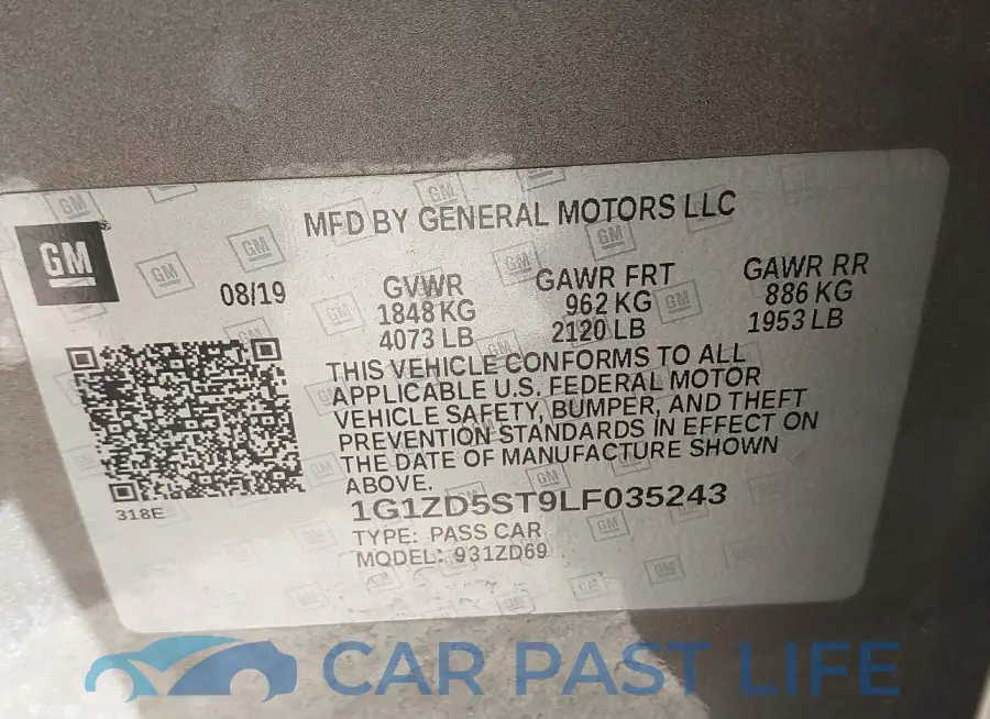 1G1ZD5ST9LF035243# 9