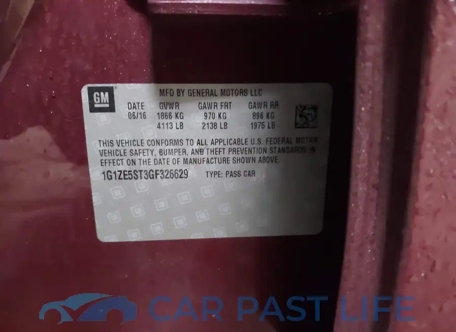 1G1ZE5ST3GF326629# 9