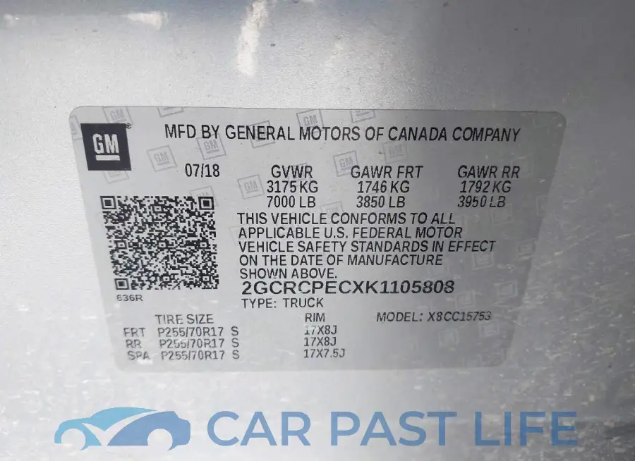 2GCRCPECXK1105808# 9