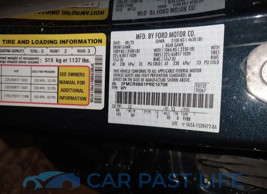 3FMCR9B61PRE10708# 9