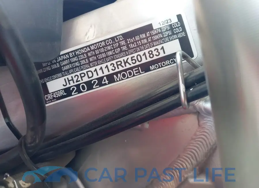 JH2PD1113RK501831# 10