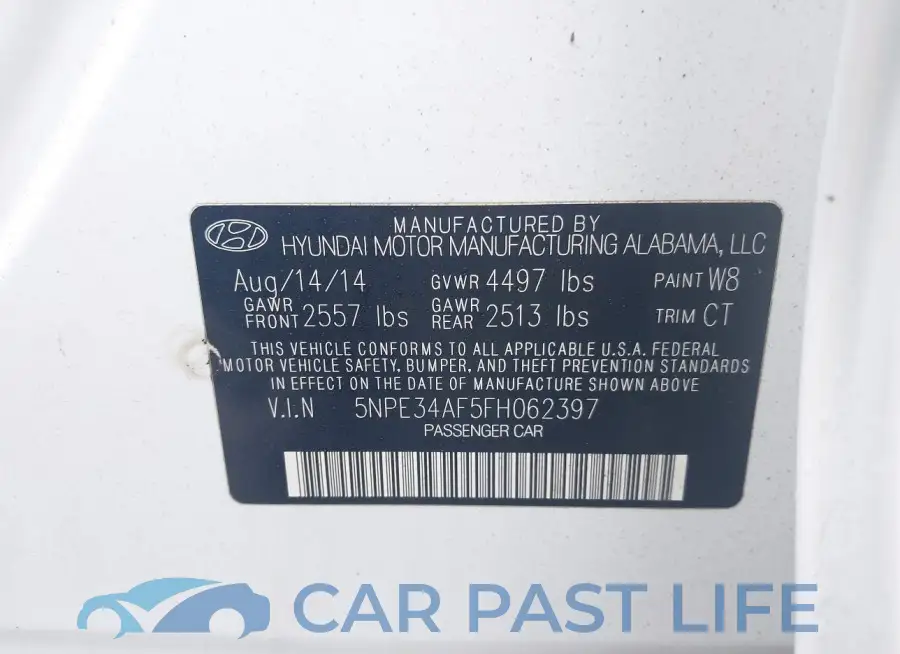 5NPE34AF5FH062397# 9