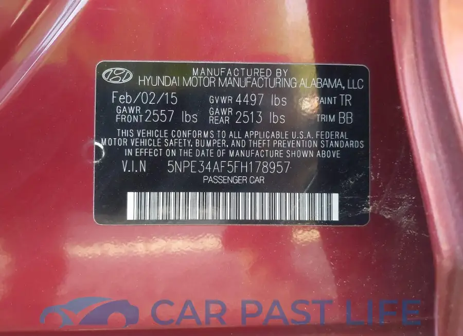 5NPE34AF5FH178957# 9