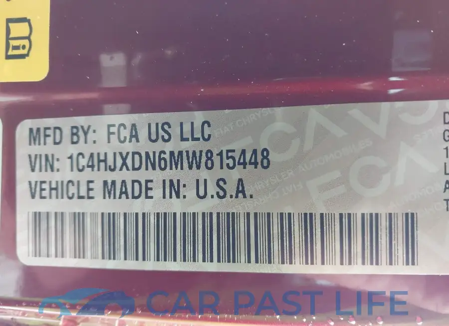 1C4HJXDN6MW815448# 9