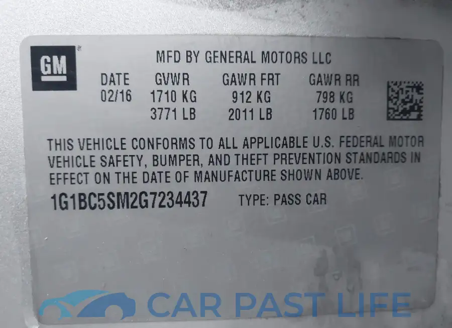 1G1BC5SM2G7234437# 9