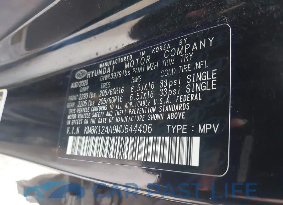 KM8K12AA9MU644406# 9