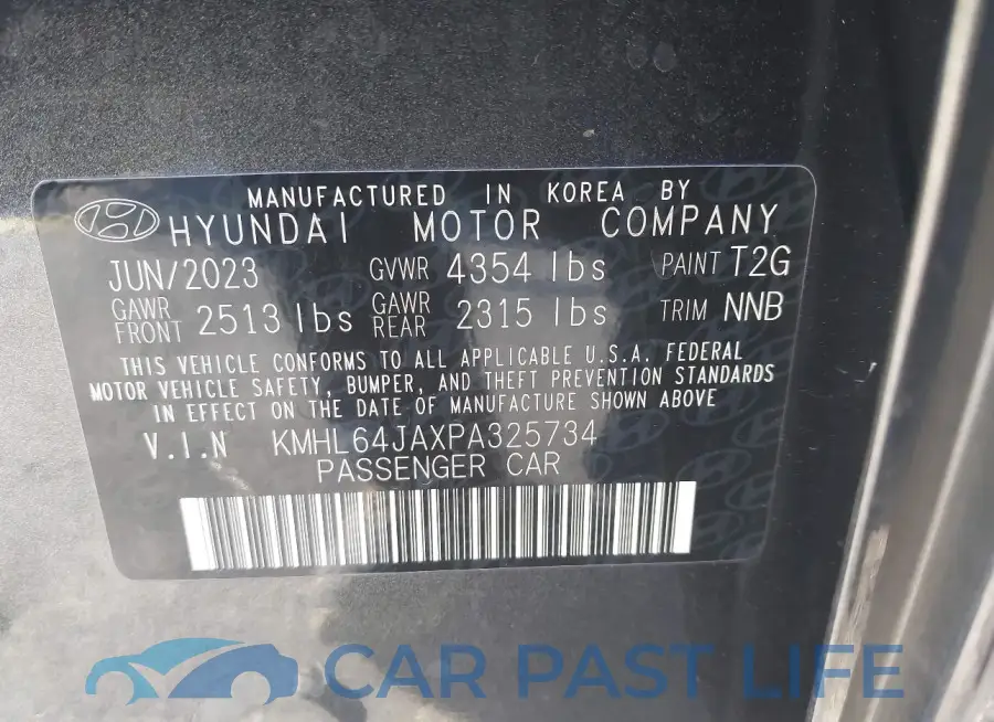 KMHL64JAXPA325734# 9