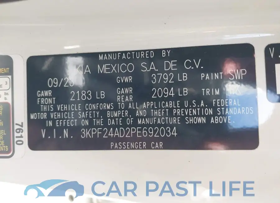 3KPF24AD2PE692034# 9