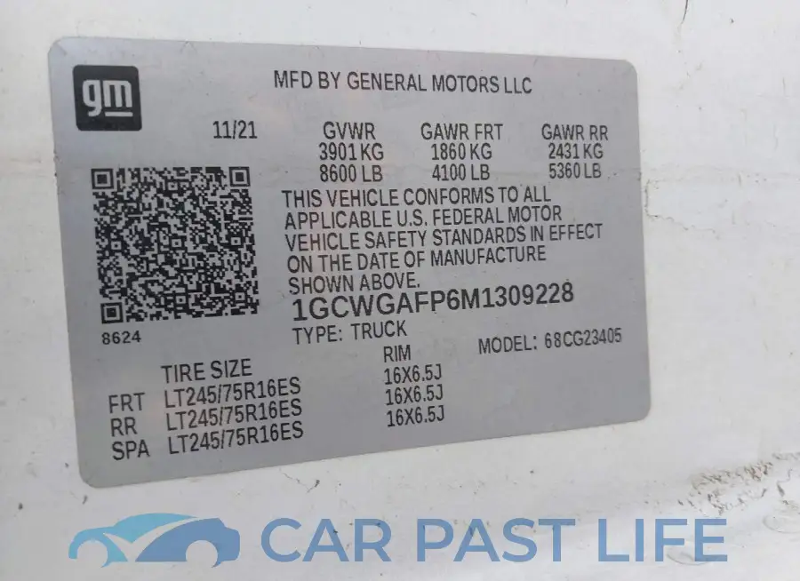 1GCWGAFP6M1309228# 9