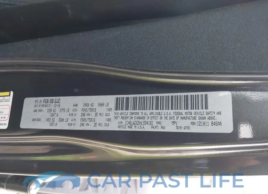 1C4BJWDG5HL554161# 9