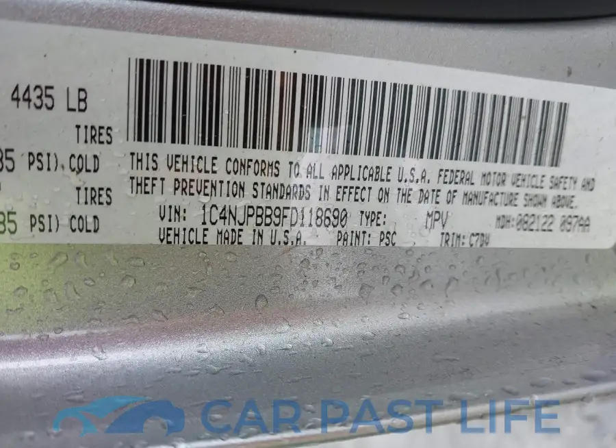 1C4NJPBB9FD118690# 9