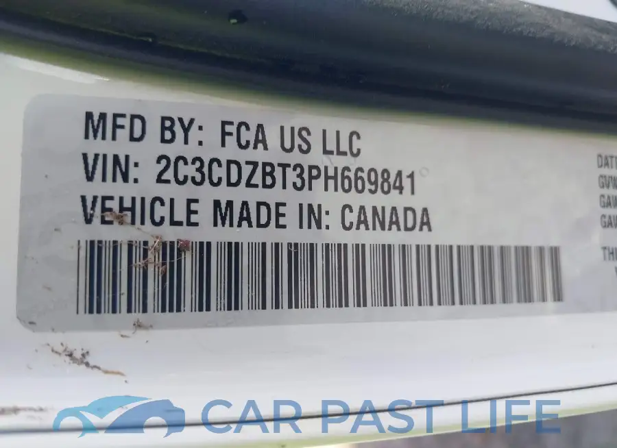 2C3CDZBT3PH669841# 9