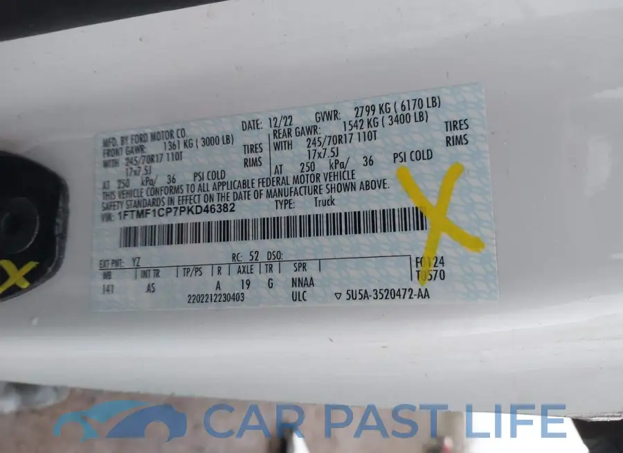 1FTMF1CP7PKD46382# 9