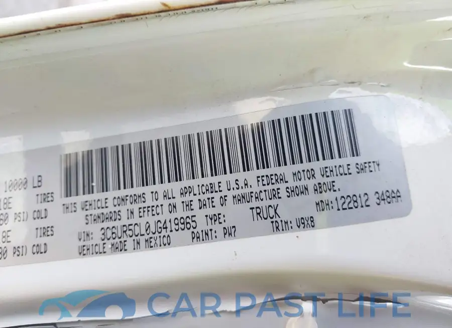 3C6UR5CL0JG419965# 9