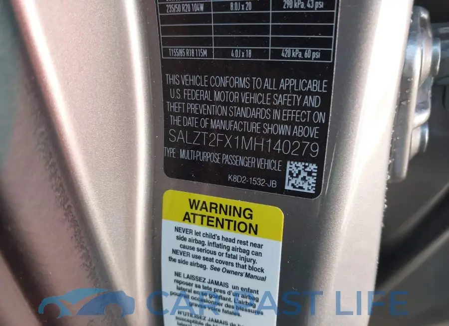SALZT2FX1MH140279# 9
