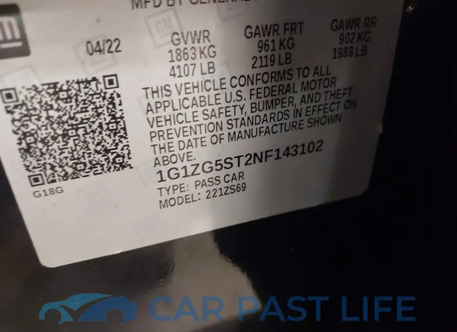 1G1ZG5ST2NF143102# 9