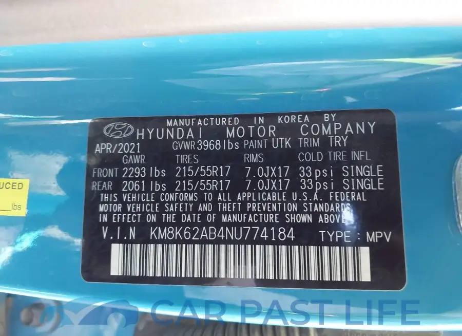 KM8K62AB4NU774184# 9