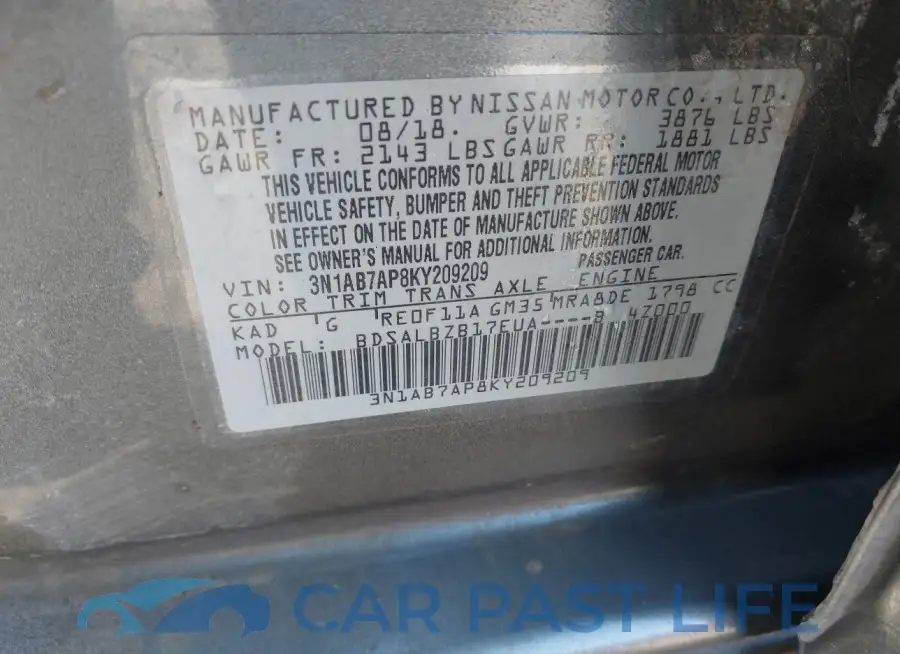 3N1AB7AP8KY209209# 9