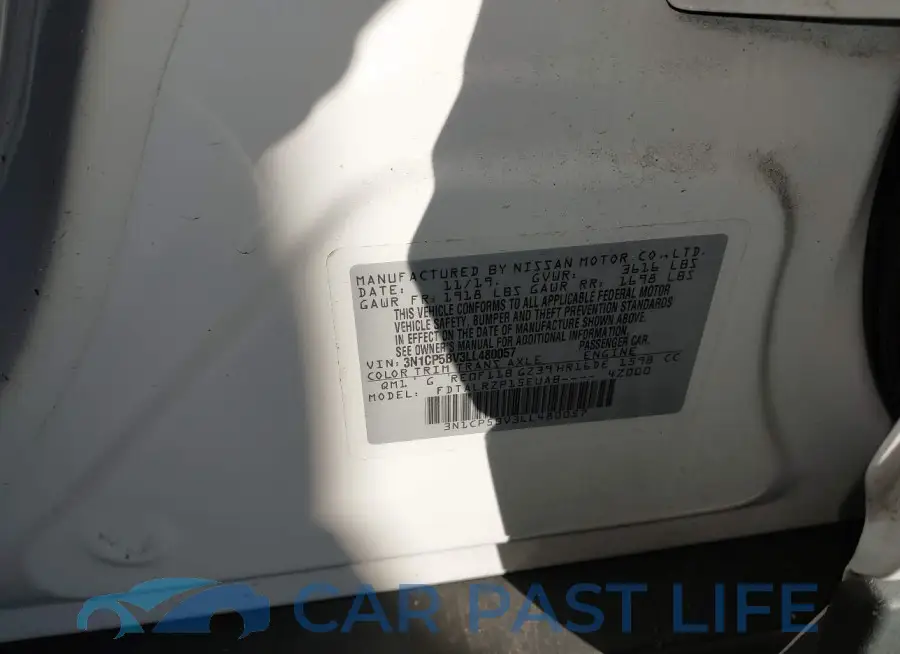 3N1CP5BV3LL480057# 9
