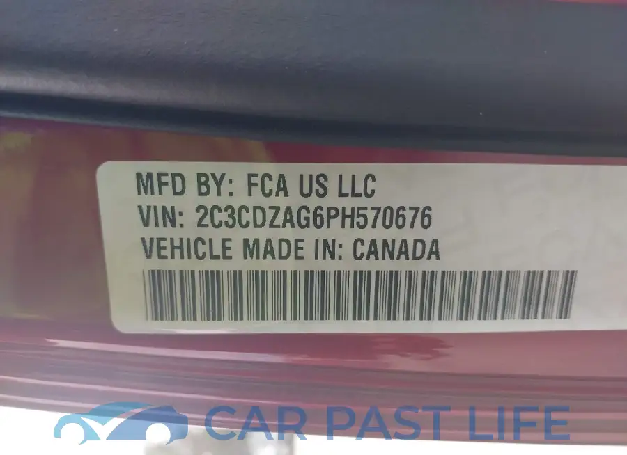 2C3CDZAG6PH570676# 9