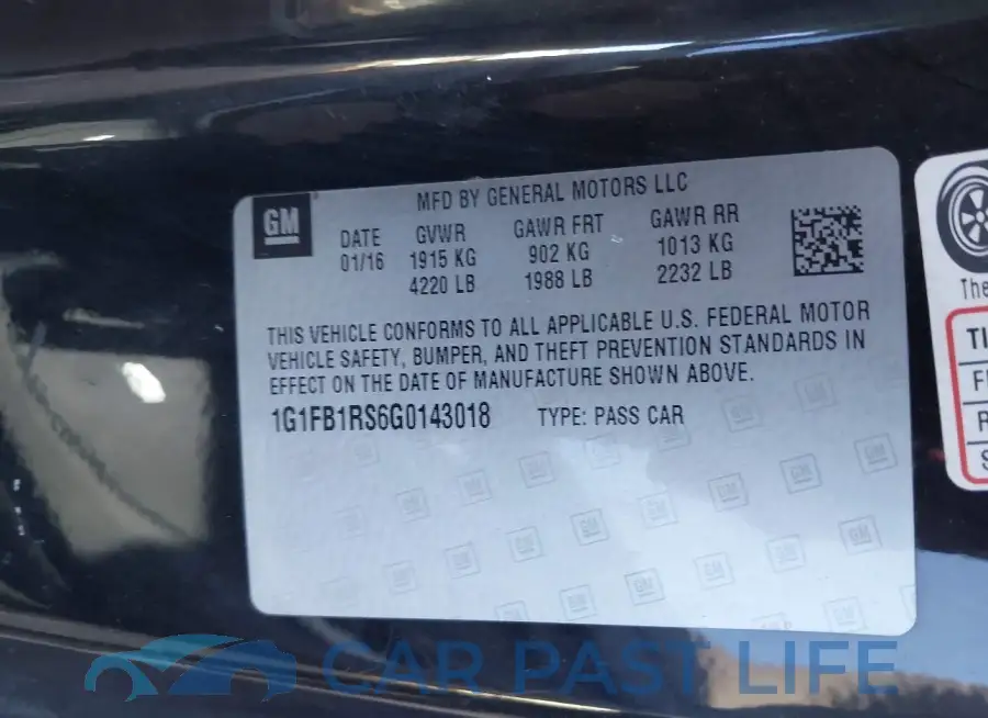 1G1FB1RS6G0143018# 9