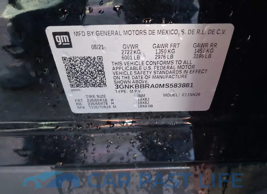 3GNKBBRA0MS583881# 9
