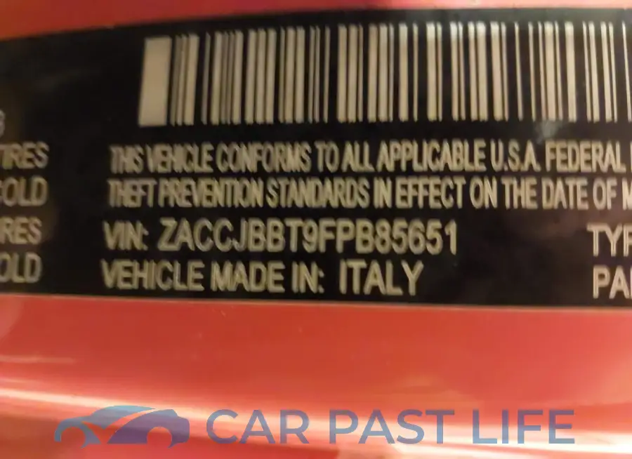 ZACCJBBT9FPB85651# 9