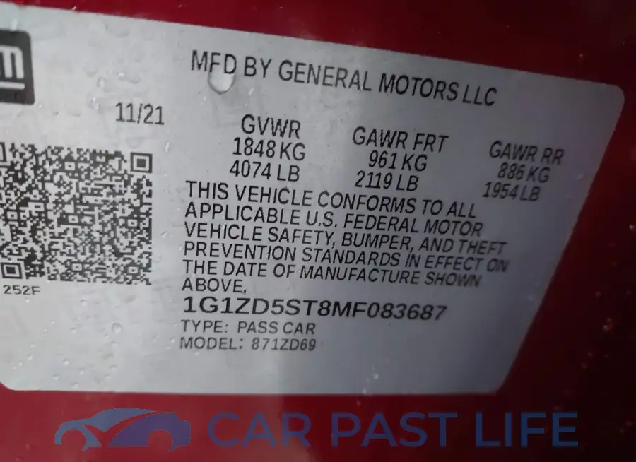 1G1ZD5ST8MF083687# 9