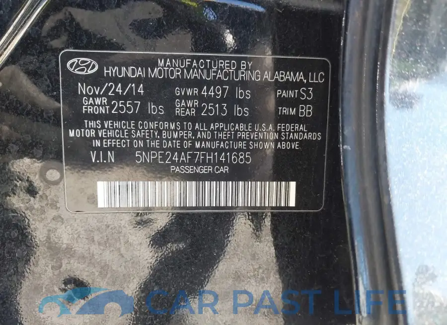 5NPE24AF7FH141685# 9