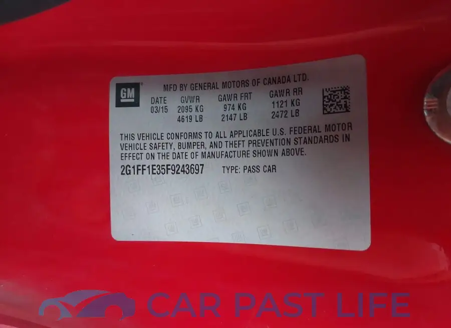 2G1FF1E35F9243697# 9