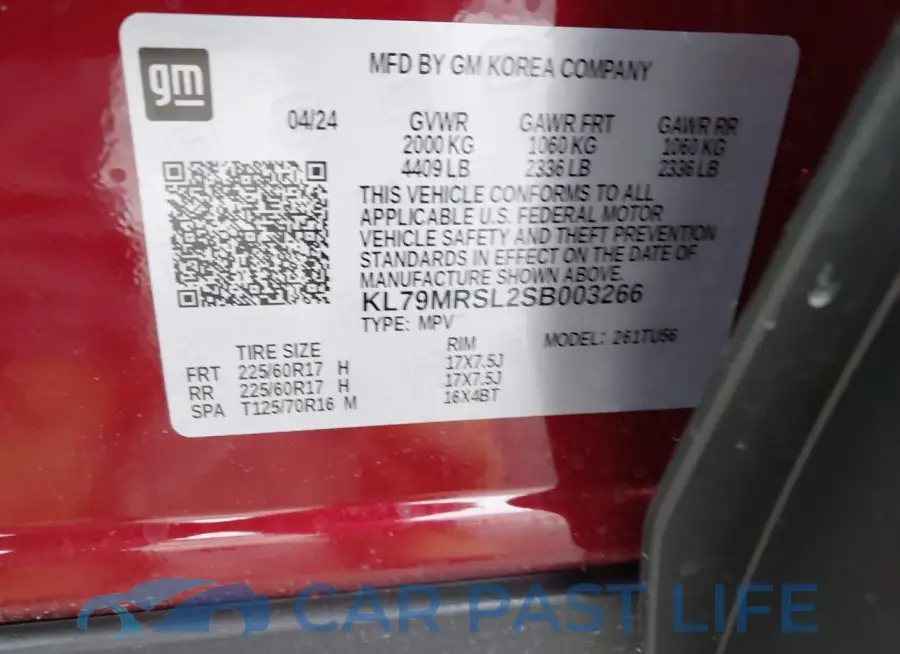 KL79MRSL2SB003266# 9