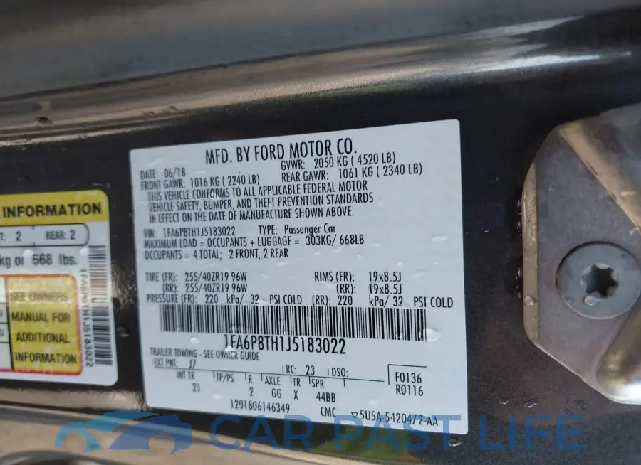 1FA6P8TH1J5183022# 9