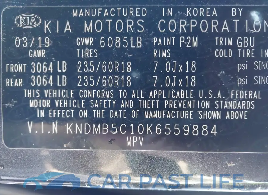 KNDMB5C10K6559884# 9