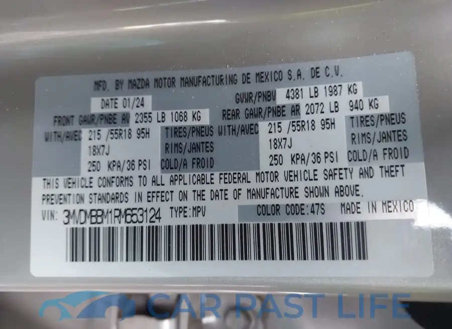 3MVDMBBM1RM653124# 9