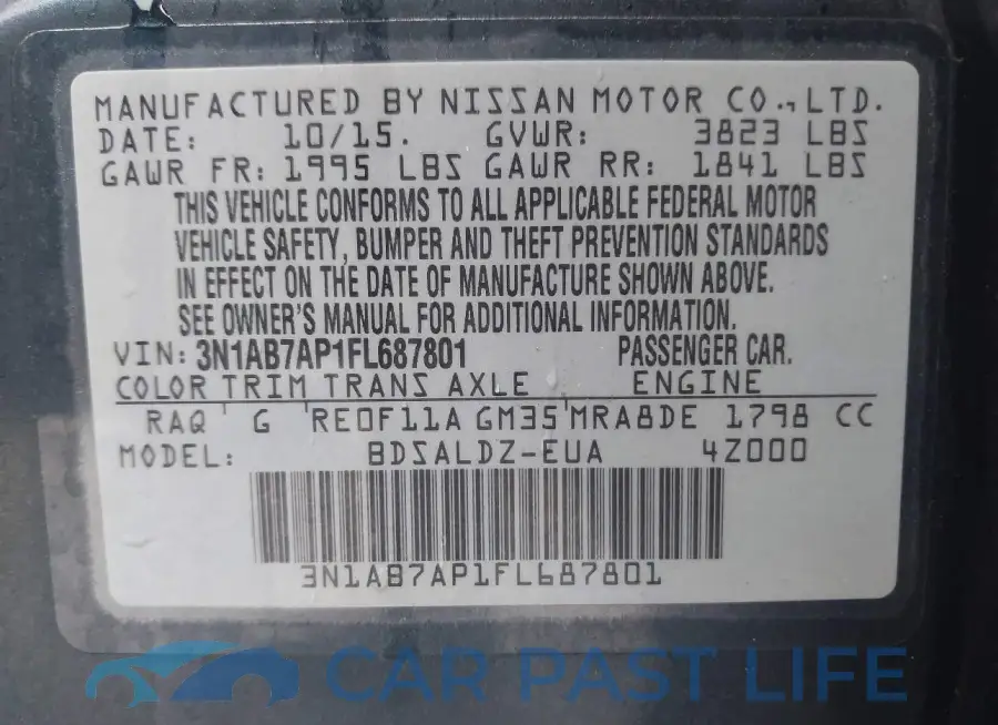 3N1AB7AP1FL687801# 9