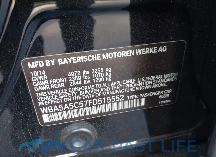 WBA5A5C57FD515552# 9