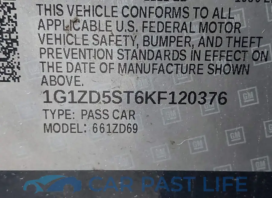 1G1ZD5ST6KF120376# 9